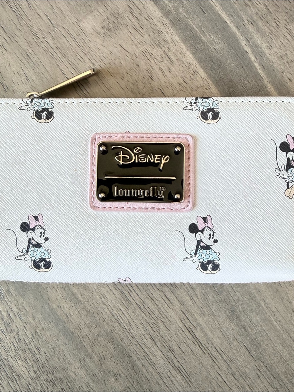 Loungefly Disney Minnie Mouse White and Pink Wallet